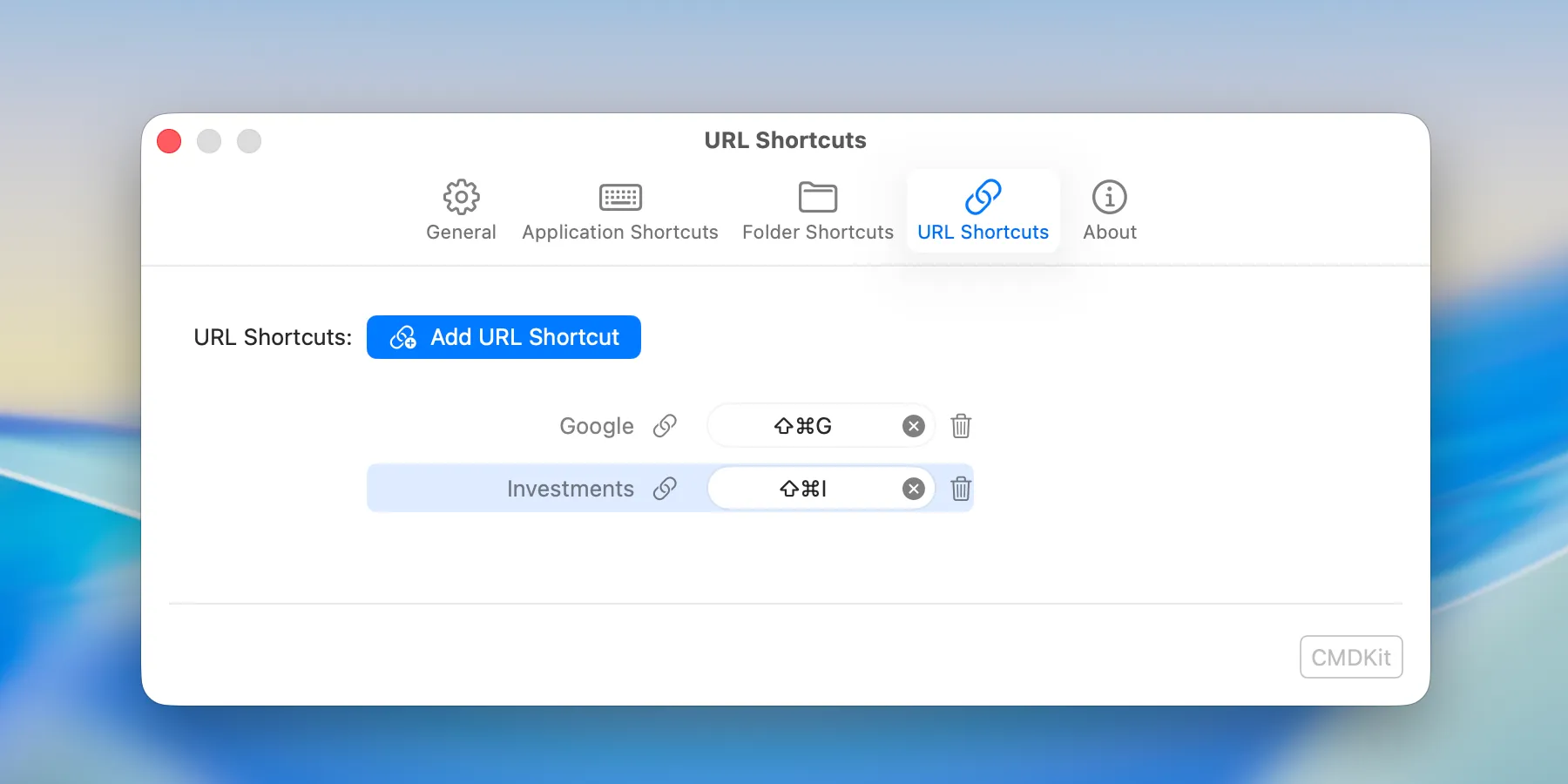 CMDKit URL shortcut creation on Mac